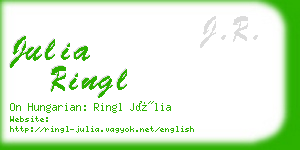 julia ringl business card